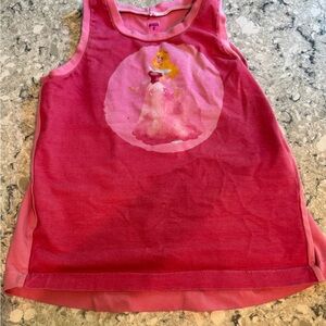 Bisou Bisou Pink Princess Kids Tank Top Girls 5